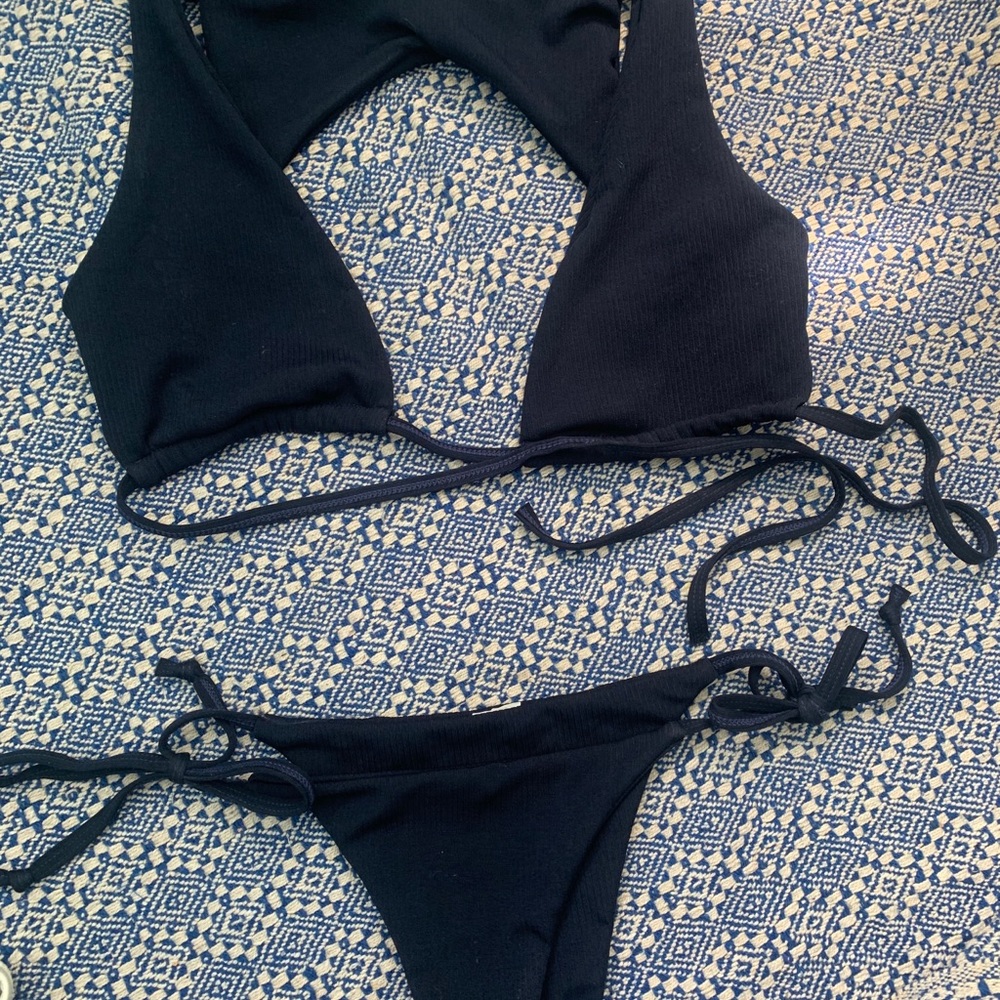 Navy blue bikini